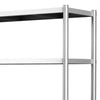 4 Tier Kitchen Storage Shelf Stainless Steel Commercial Shelving 120x50x150cm