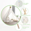 Lace Teepee Tent Sheer Lace Tipi Canopy Colorful Light Strings Indoor Outdoor