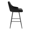 1/2/4x Bar Stool Velvet Padded High Counter Chair Backrest Barstool Pub Kitchen