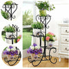 4 Tier Metal Plant Stand Display Shelf Pot Home Garden Holder Indoor Outdoor UK