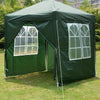 2x2M Folding Marquee Gazebo Tent Waterproof Garden Party Canopy Shelter Windbar