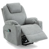 Riser & Recliner Armchair Leather 8 Point Electric Heated Massage Sofa Arm Chair