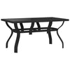 7 Piece Garden Dining Set Black A3Y4