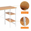 Computer Desk Home Office Student Working Study Writing Table with Book Shelf