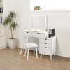 Dressing Table Makeup Desk with Bedside Table Mirror Drawer Home Cupboad Bedroom