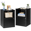 Set of 2 Nightstand Modern Sofa Side Table Bedroom End Table W/ Door Cabinet
