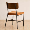 2* Velvet Dining Chairs Soft Padded Seat Metal Leg Modern Office Kitchen