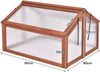 Wooden Greenhouse Garden Planter Box Growhouse Portable Cold Frame Transparent