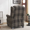 Tartan Fabric Recliner Chairs for Living Room Bedroom Adjustable Armchair Sofa
