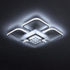 Modern LED Ceiling Light LivingRoom Ceiling Lamp White 4-Square Chandelier Lamp