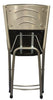 Meta Folding Dining Table with 4 Artificial Faux Leather Padded Chairs Set