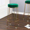 2X Velvet Bar Stools Bar Chairs Pub High Chairs Breakfast Kitchen Bar Bistro UK