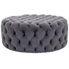 EXTRA LARGE DEEP BUTTON Chesterfield COFFEE TABLE FOOTSTOOL Pouffe Chair Velvet