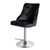 Adjustable Barstool Dining Chair Crushed Velvet Bar Stool Kitchen Breakfast Seat