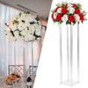 60/80/100cm Clear Tall Flower Stand Pedestal Plinth Display Cake Holder Wedding