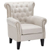 Wing Back Armchair Chesterfield Button Back Lounge Chair Scallop Shell Tub Sofa