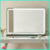 80 x 55cm Large Hollywood Vanity Desk Mirror with Dimmable LED Lighted Tabletop