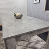 Grey Dining Table And 4 Chairs Dining Room Wood kitchen table and Leather chairs