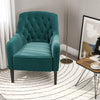 Occasional Velvet Armchair Lounge Leisure Sofa Relax Chair with Deep Button Seat