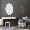 60/70cm Large Oval Wall Mounted Bathroom Mirror Makeup Dressing Mirror Frameless