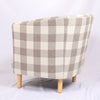 Retro/Vintage Tub Accent Chair Upholstered Padded Armchair Lounge Fabric Sofa UK