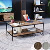 Industrial Coffee Table Wooden Shelf Sofa Side End Display Living Room Furniture