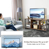 Industrial TV Stand for TVs up to 65 Inches 3-Tier TV Cabinet w/ Storage Basket