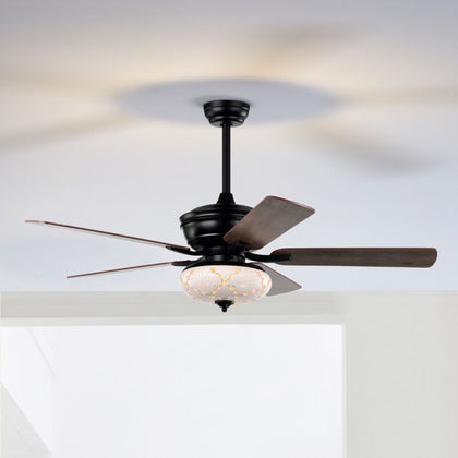 Ceiling Fan with Light Remote Control IndoorCeiling Lamps 3 Wind Speeds 132cm