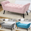 Buttoned Fabric Bay Window Seat Bed End Sofa Bench Side Chair Footstool Footrest