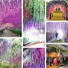 SYST Wedding Wisteria Fake Flowers Artificial Flower Vine Hanging Garland Decor