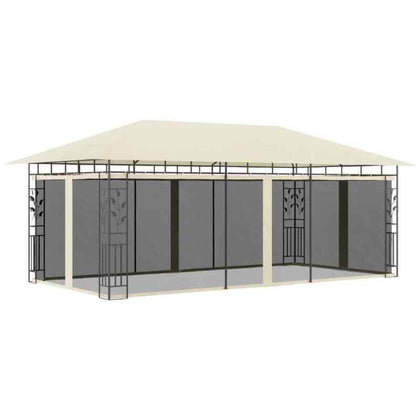Gazebo with Mosquito Net 6x3x2.73 m L6H8