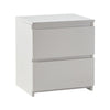 Modern White Bedside Table Cabinet Chest of Drawers Nightstand With 2 Drawers UK