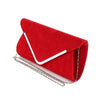 Plain Suede Wedding Party Prom Women and Women Evening Clutch Handbag