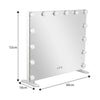 Hollywood Cosmetic Mirror LED Light MakeUp Vanity Shaving Bath Round/Rectangular