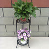 2 Tier Metal Plant Pot Stand Holder Flower Display Shelf Garden Indoor Outdoor