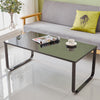 Black Tempered Glass Top Coffee Table Side Lamp Table Desk Living Room Bedroom