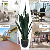93cm Artificial Snake Plant Faux Sansevieria Fake Agave Potted Plant Durable