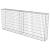 Garden Gabion Retaining Wall wire Cage fench Basket Galvanised Stone Patio New