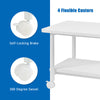Mobile Under-Desk Printer Stand 2-Tier Printer Cart Office Home Coffee Table