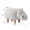 Upholstered Animal Shaped Ottoman Ride-on Footrest Stool Rest Seat TOY Kids New