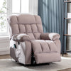 ELECTRIC POWER LIFT RECLINER CHAIR FABRIC SOFA WITH MASSAGE AND HEAT ARMCHAIR NS