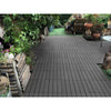 11PC WPC Decking Tiles Garden Patio Balcony Interlocking Composite Decking Floor