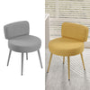 Makeup Stool Soft Pouffe Medium Backrest Dressing Table Vanity Chair Padded Seat