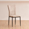 New Set of 4/6 Dining Chairs Padded Seat High back Metal Legs Home Furniture