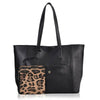 Leopard Print Purse & Large Tote Bag Womens Shoulder Handbag Animal