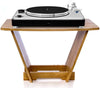 Wooden Vinyl Records Holder Turntable Stand Record Player Display Up to 50 Album