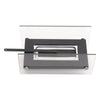 Tabletop Portable Bio Ethanol Fireplace Glass Top Burner In/Outdoor Fire Burner