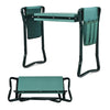 Folding Garden Kneeling Stool Portable Padded Kneeler and Seat W/ 2 Tool Pouches