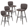 1/2/4/6x Bar Stools Gas Lift Swivel Faux Leather Kitchen Breakfast Counter Salon