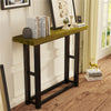 Vintage Console Table Industrial Hallway Table with Metal Stand for Living Room
